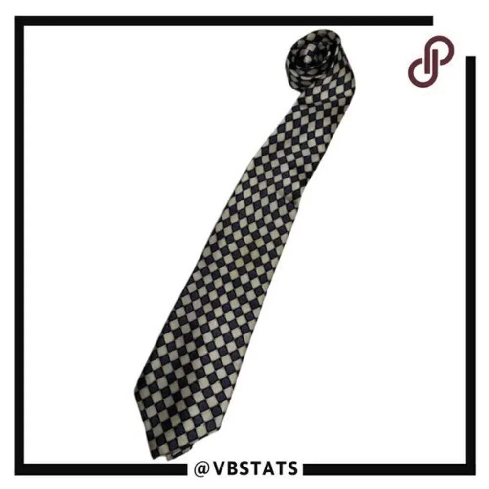 Salvatore Pellegrino Men's Diamond Spiral Silk Neck‎ Tie Black Cream